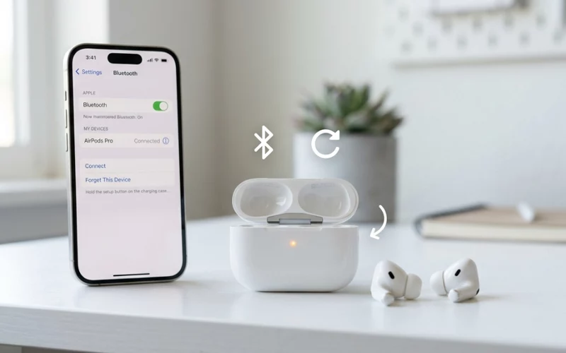 how to reset AirPods