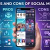Pros and cons of social media showing its benefits and drawbacks