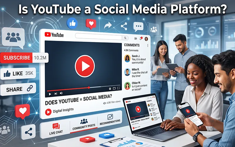 Is YouTube a Social Media Platform – YouTube social media features
