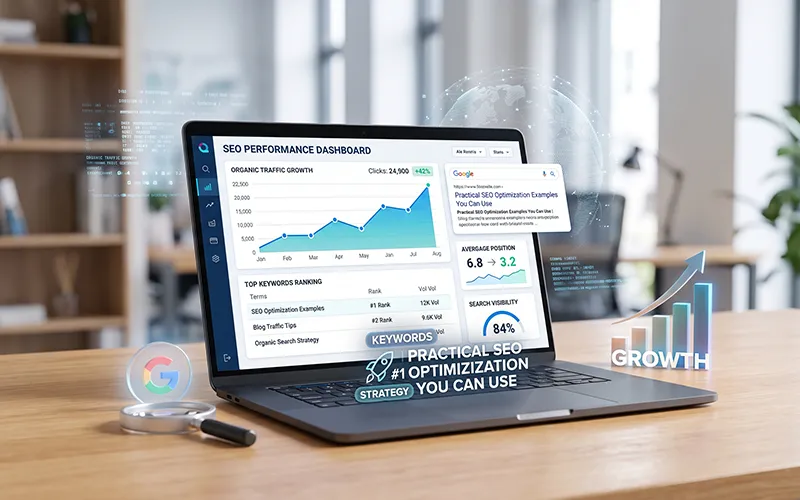 SEO optimization examples for improving website search rankings